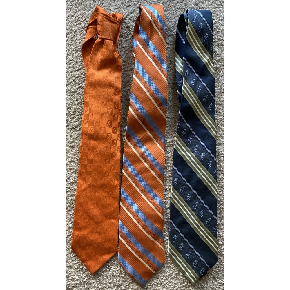 Lot Of 3 Chick-fil-a Mens Neckties - Team Style Padre Staples, Greenbriar